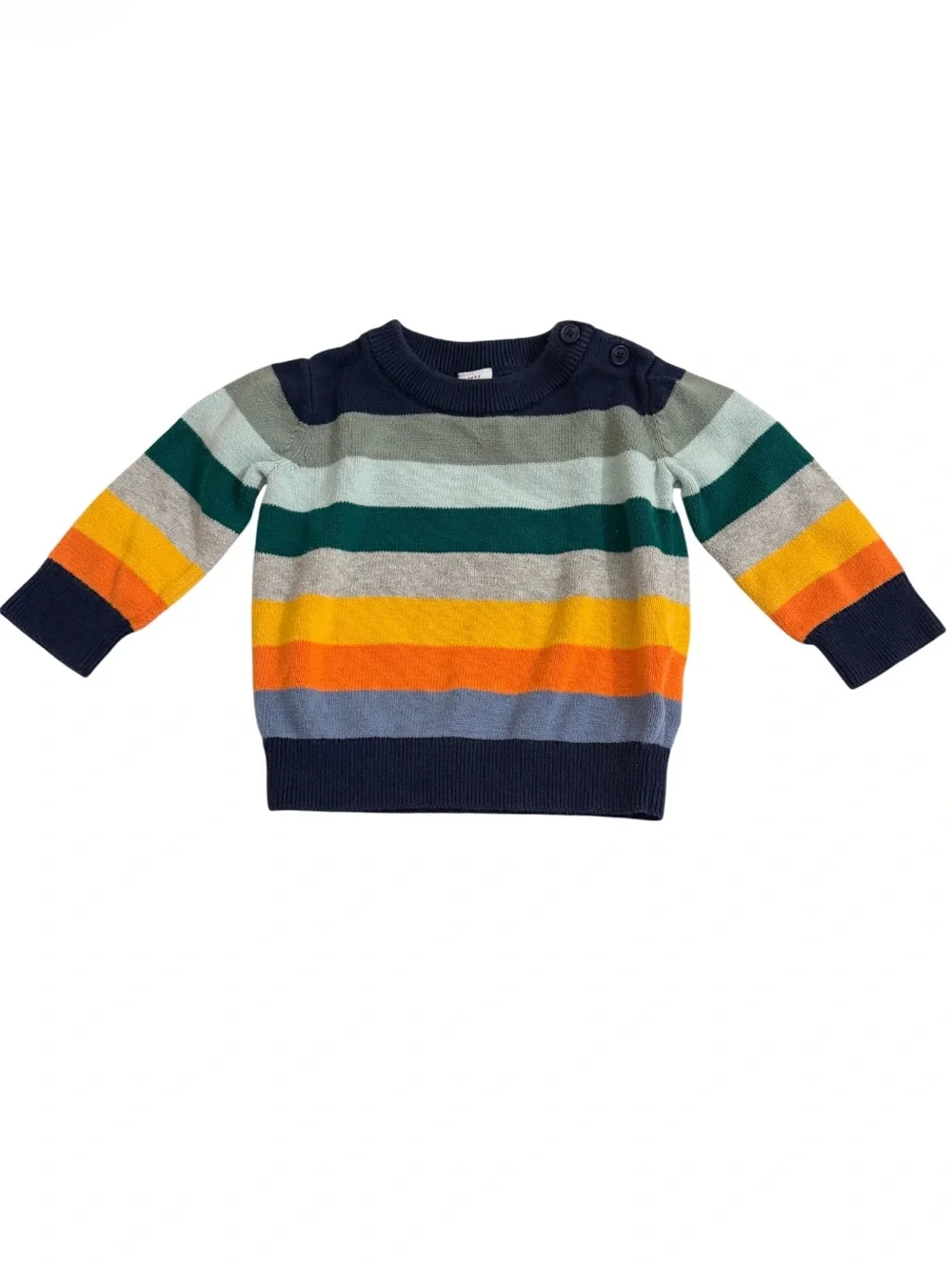 GAP Baby Striped Knit Crewneck Sweater